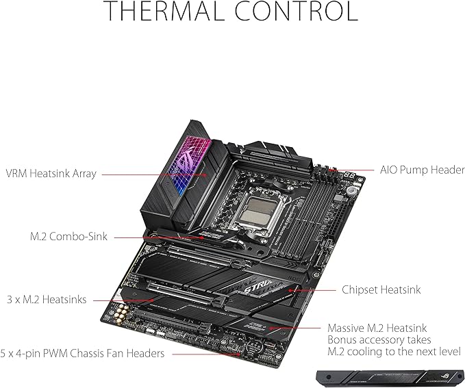 ASUS ROG Strix X670E-E Gaming Socket AM5(LGA 1718) Ryzen 7000 ATX Gaming Motherboard(18+2 Power Stages,PCIe® 5.0, DDR,4xM.2 Slots,USB 3.2 Gen 2x2, WiFi 6E,PCIe Slot Q-Release, M.2 Q-Latch) ASUS ROG Strix X670E-E Gaming Socket AM5(LGA 1718) Ryzen 7000 ATX Gaming Motherboard(18+2 Power Stages,PCIe® 5.0, DDR,4xM.2 Slots,USB 3.2 Gen 2x2, WiFi 6E,PCIe Slot Q-Release, M.2 Q-Latch)